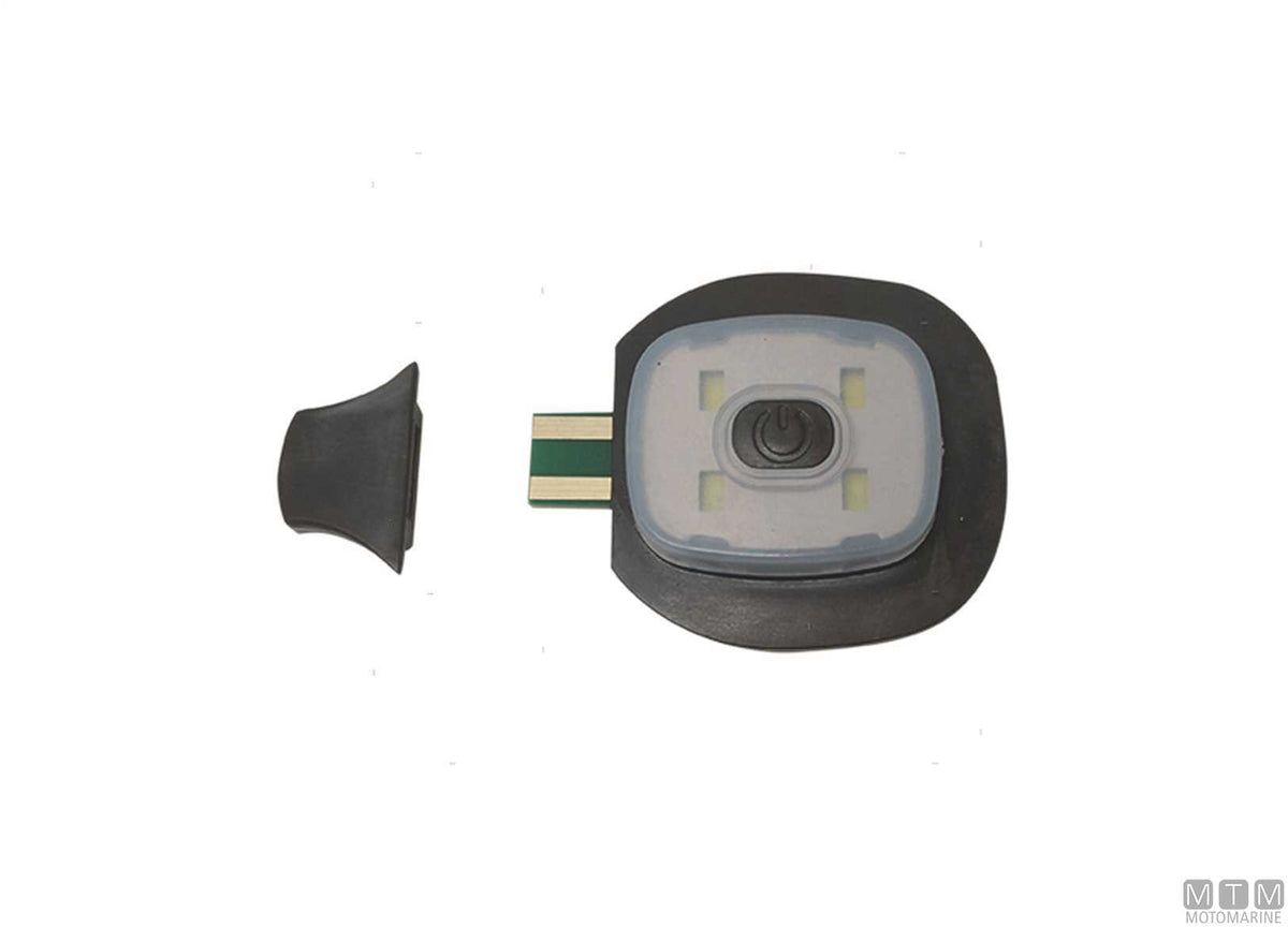Cap with rechargeable LED light - original photo Motomarine Srl