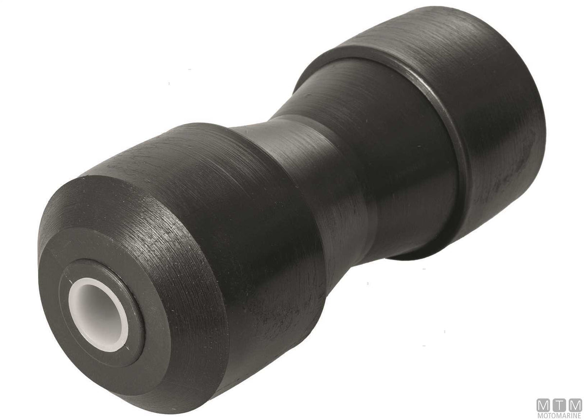 Rubber central roller for trailers 130x70 mm bore Ø15 mm - original photo Motomarine Srl