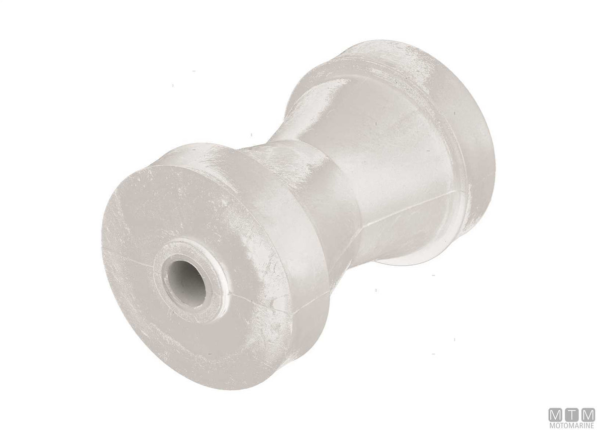 Center roller in teflon for trailers 130x80 mm F15 mm - original photo Motomarine Srl