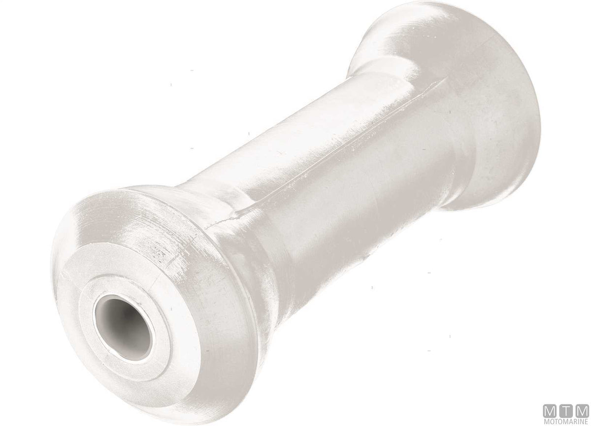 Center roller in teflon for trailers 215x80 mm hole D20 mm - original photo Motomarine Srl