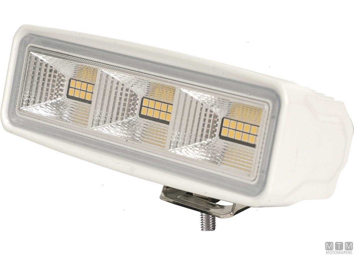 LED deck light white 152x50 mm - original photo Motomarine Srl