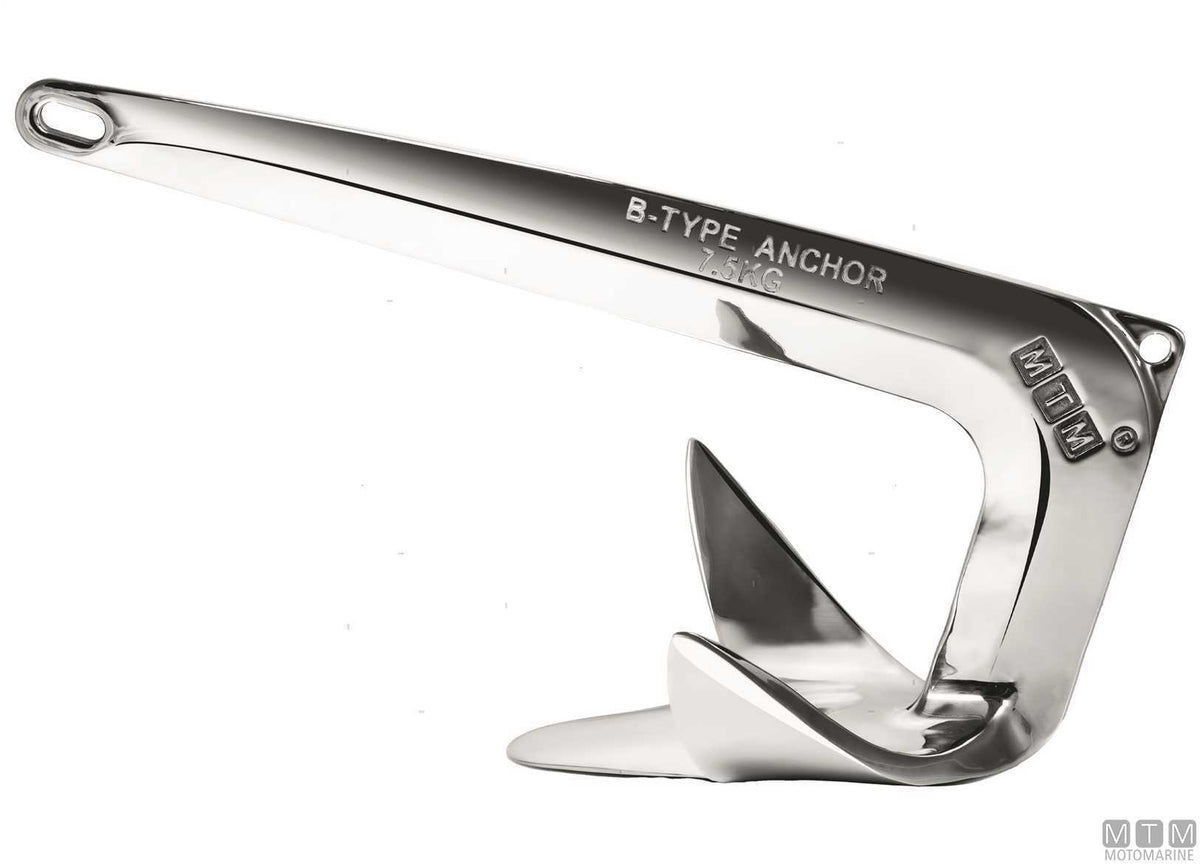 Bruce MTM anchor 7.5 kg stainless steel 316 - original photo Motomarine Srl