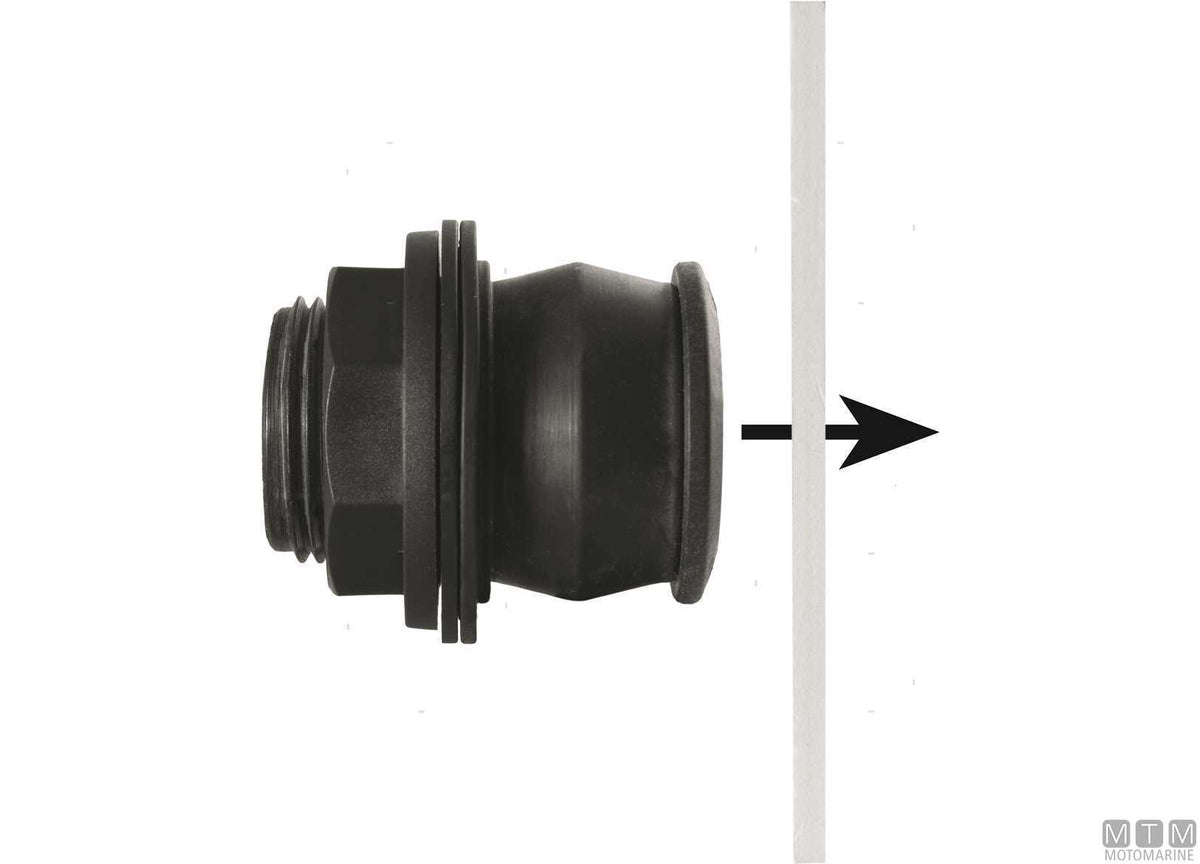 BD Fast fitting for diesel tanks 1/2" polypropylene - original photo Motomarine Srl