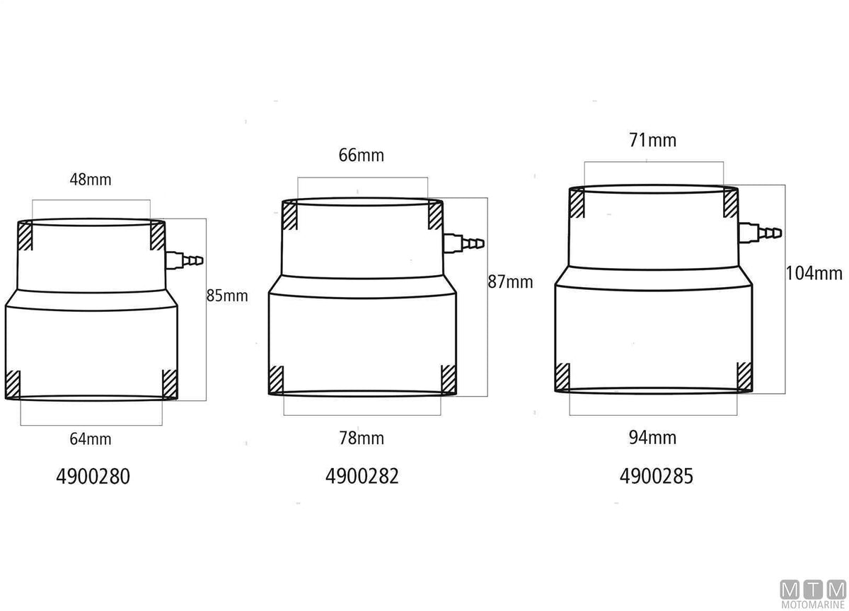 Flexible packing gland head for propeller shaft Ø50 mm - original photo Motomarine Srl
