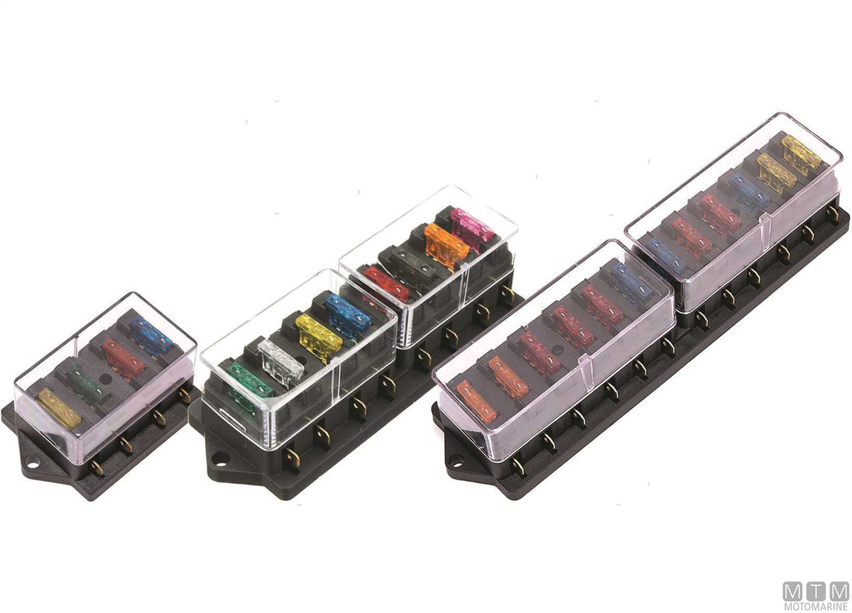 Fuse box UNIVAL 4-position - original photo Motomarine Srl