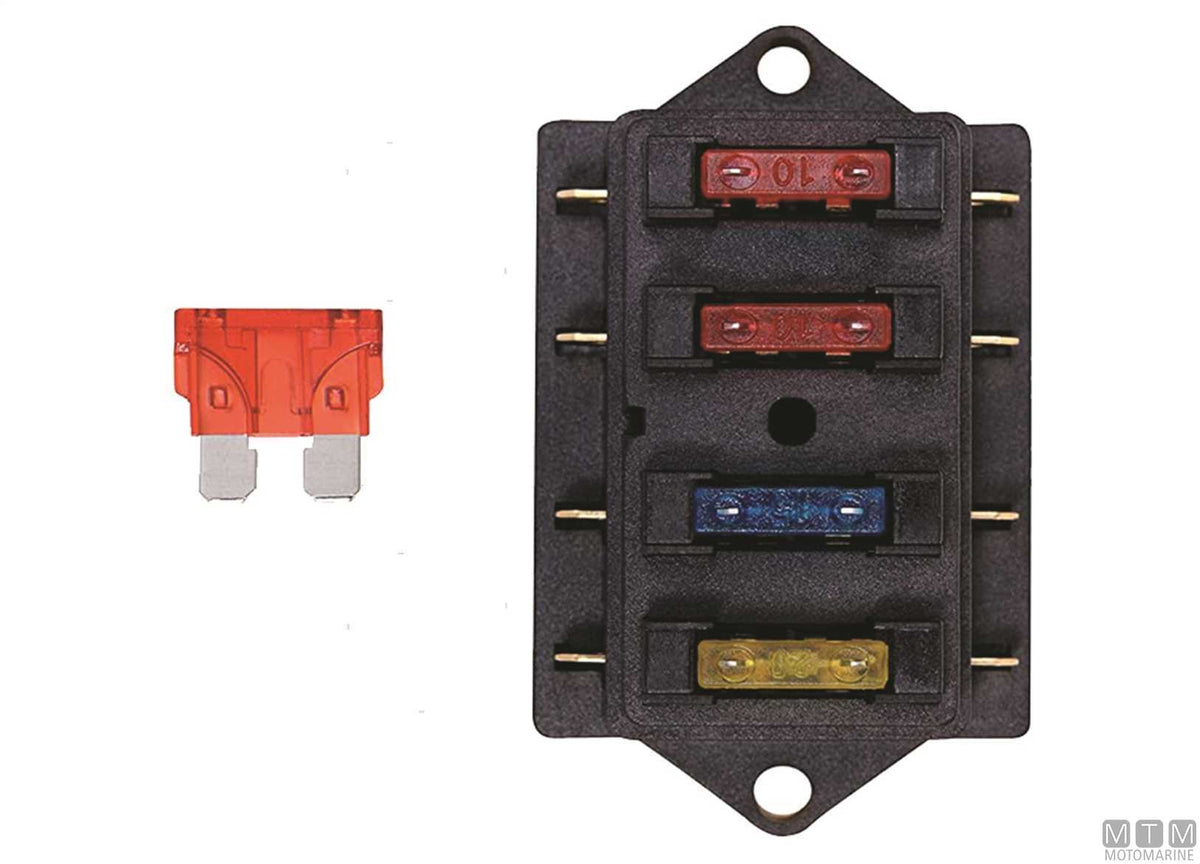 Fuse box UNIVAL 8-position - original photo Motomarine Srl