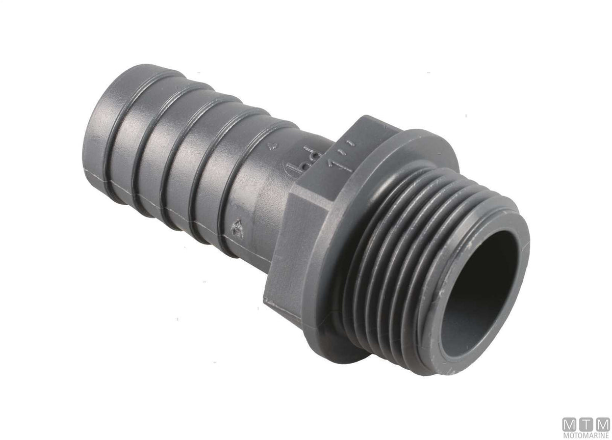 Hose tail M 3/4x10 glass-fiber reinforced polypropylene - original photo Motomarine Srl