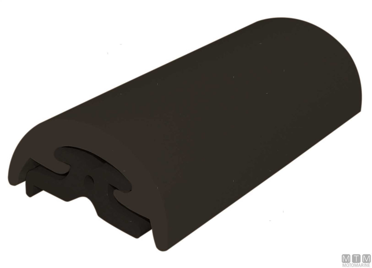 Fender rub rail profile Radial black H30 mm L16 m - original photo Motomarine Srl