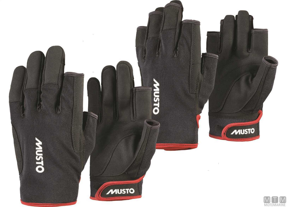Musto Essential Sailing 2.0 Full Finger Gloves 990 Black XS - original photo Motomarine Srl