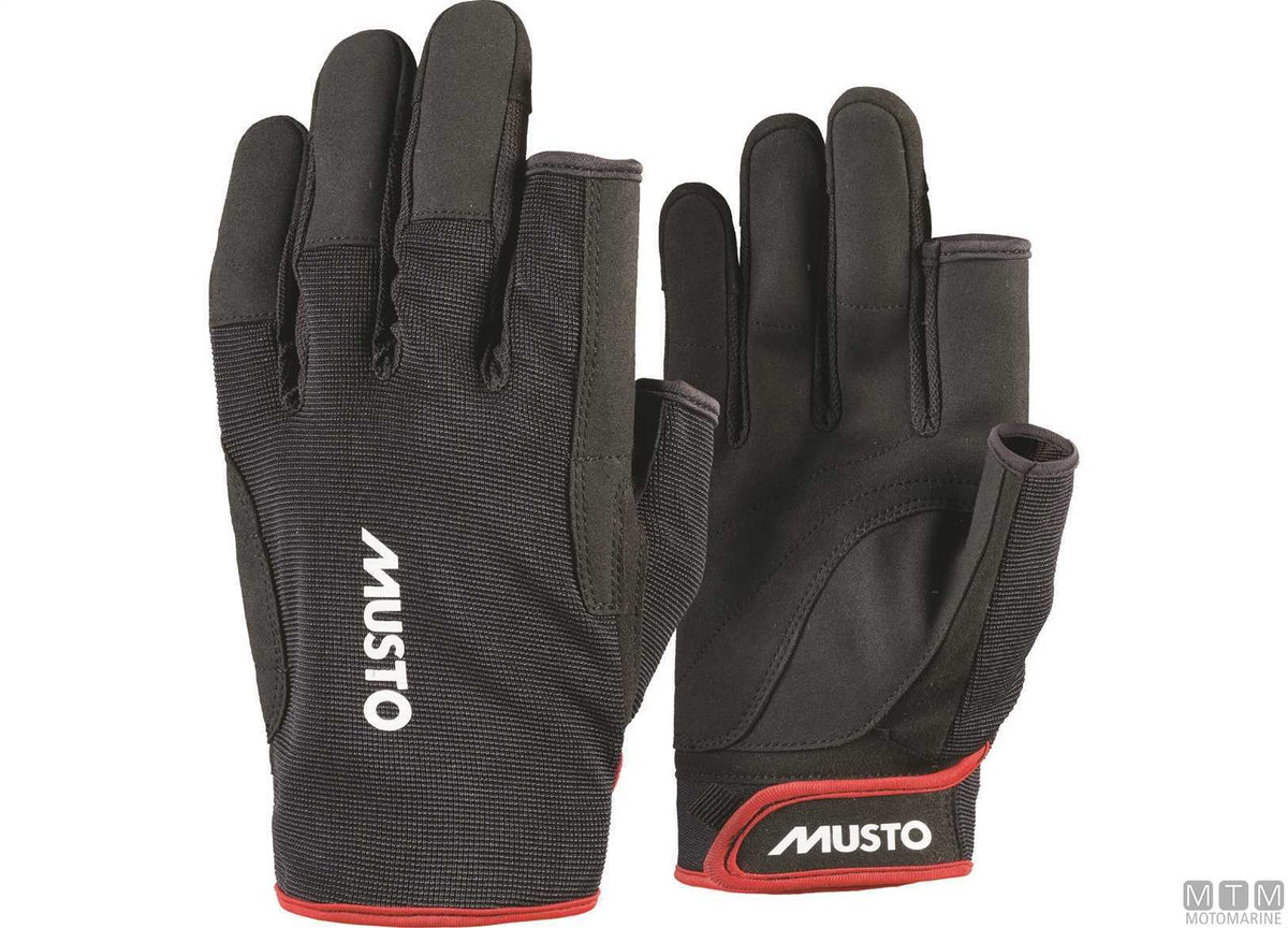 Musto Essential Sailing 2.0 3/4 Gloves 990 black XS - original photo Motomarine Srl