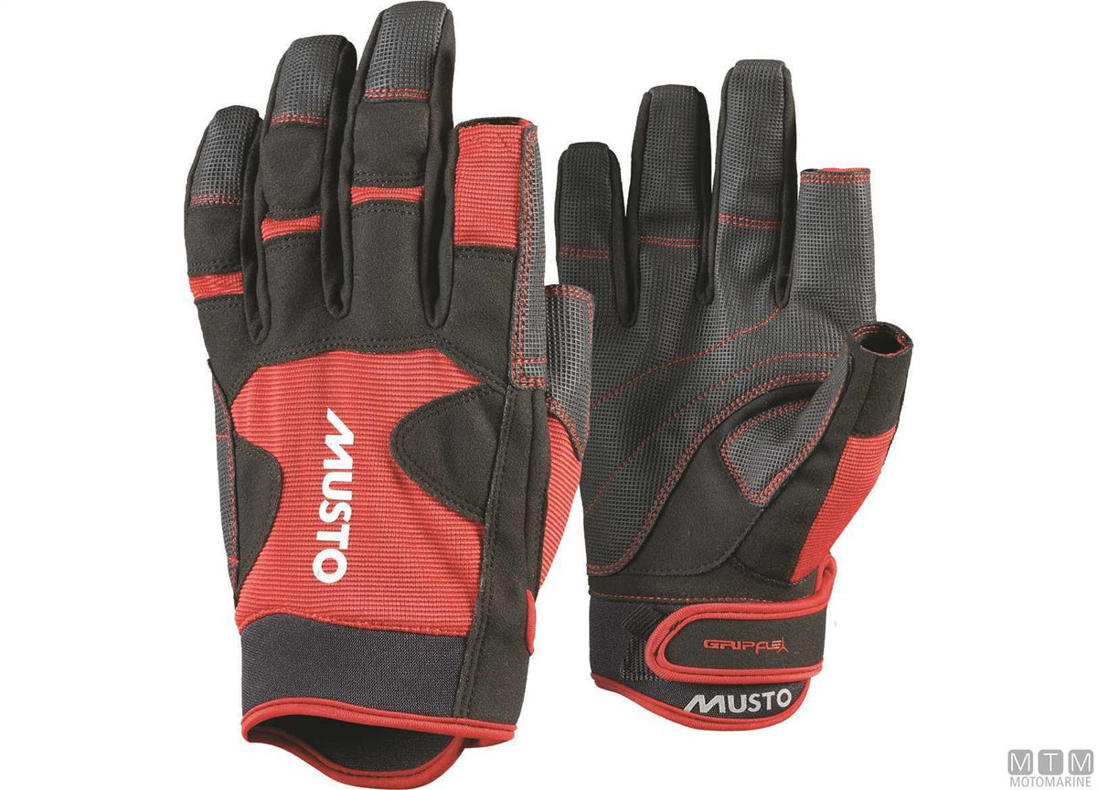 Musto Performance 2.0 3/4 Finger Gloves 169 Red 2XL - original photo Motomarine Srl