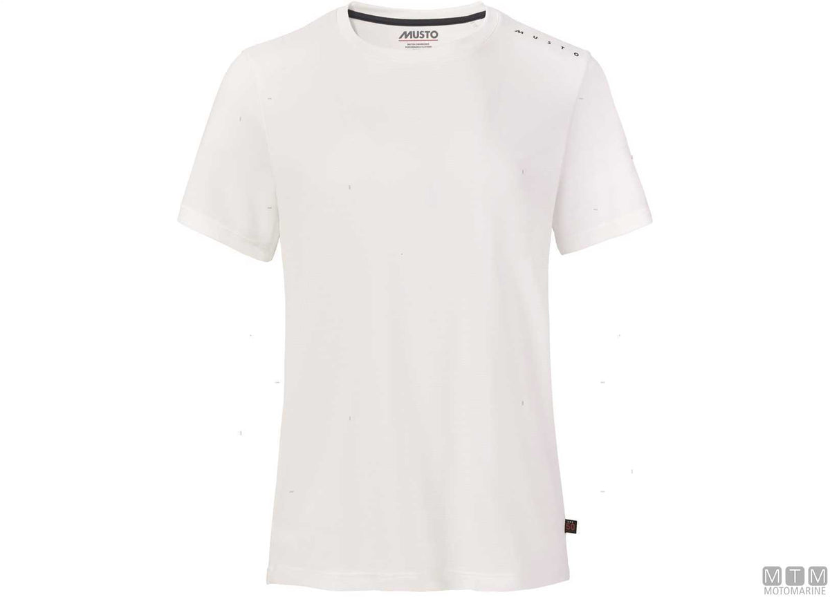 Musto Crew Sunblock Women's T-shirt 002 white L - original photo Motomarine Srl