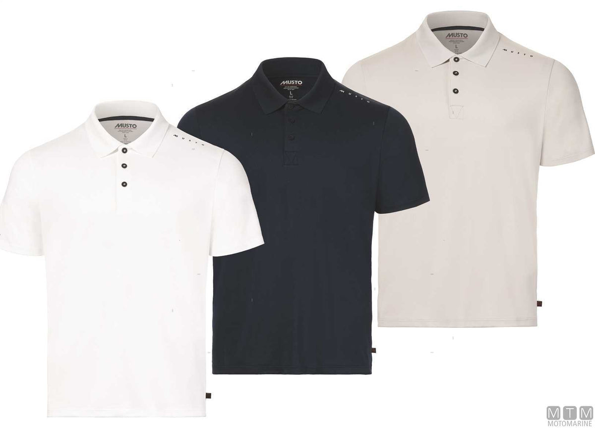 Musto Crew Sunblock Polo 597 navy blue L - original photo Motomarine Srl