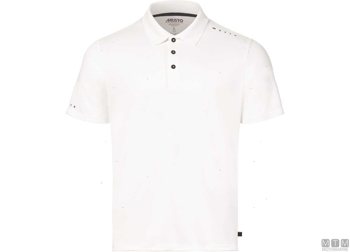 Musto Crew Sunblock Polo 813 platinum M - original photo Motomarine Srl