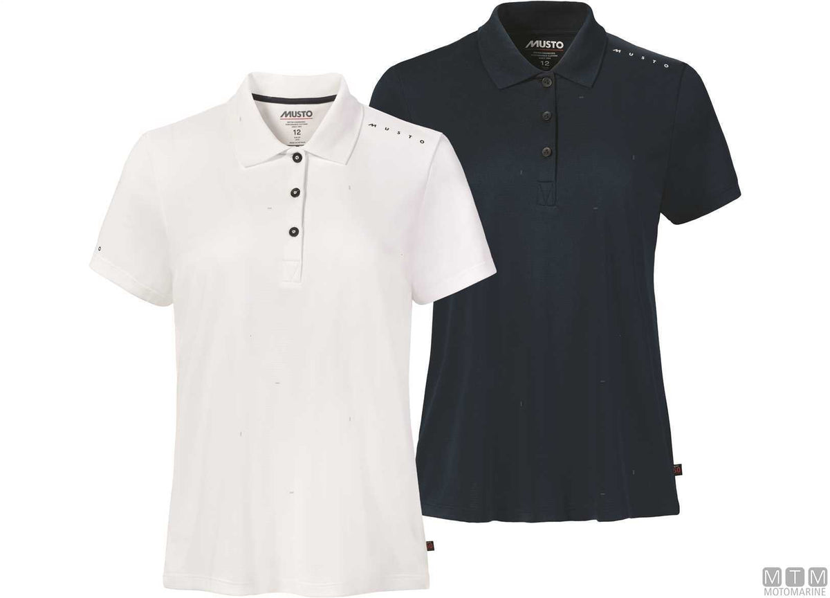 Musto Crew Sunblock Women's Polo 002 white M - original photo Motomarine Srl