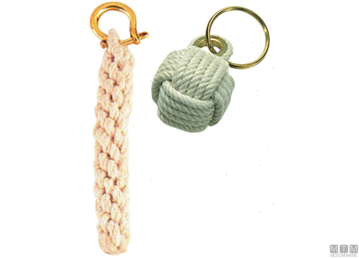 Braided rope keyring - original photo Motomarine Srl