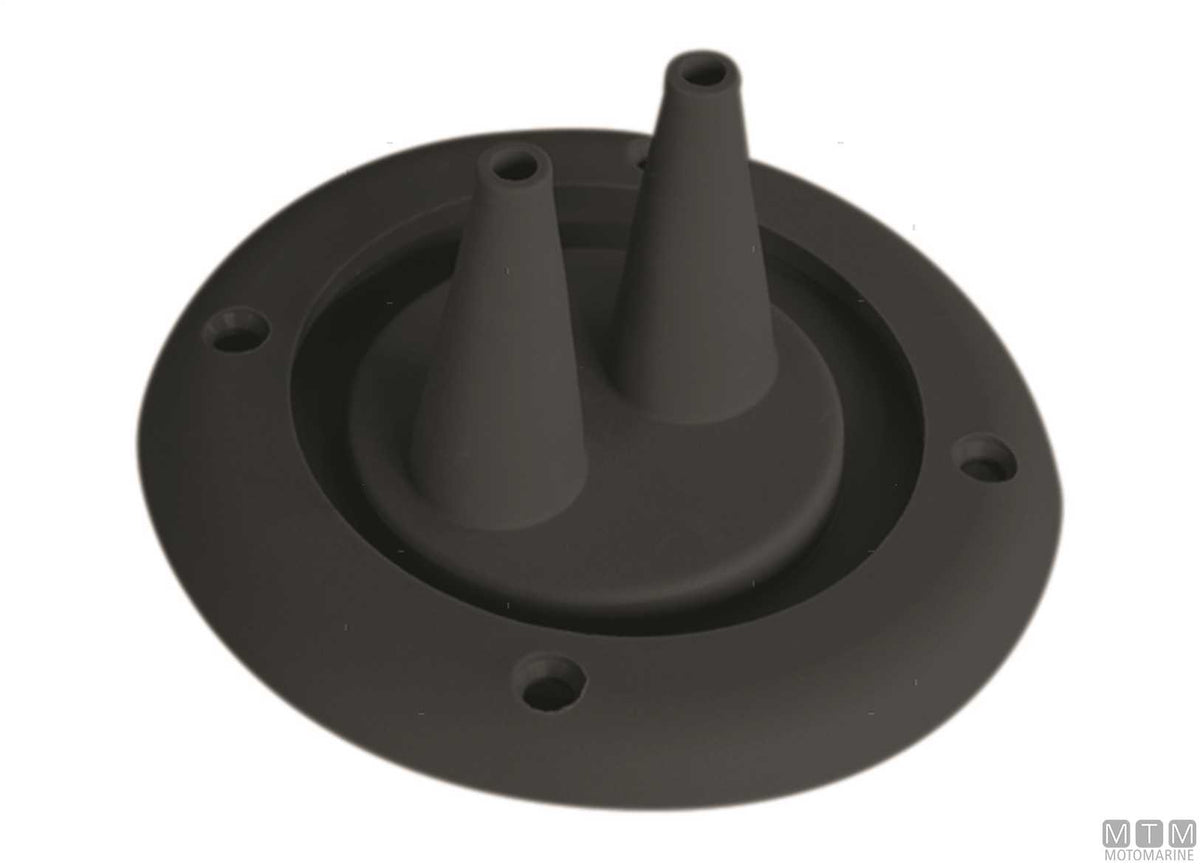 Bulkhead fitting cover M2 white Ø102 mm - original photo Motomarine Srl