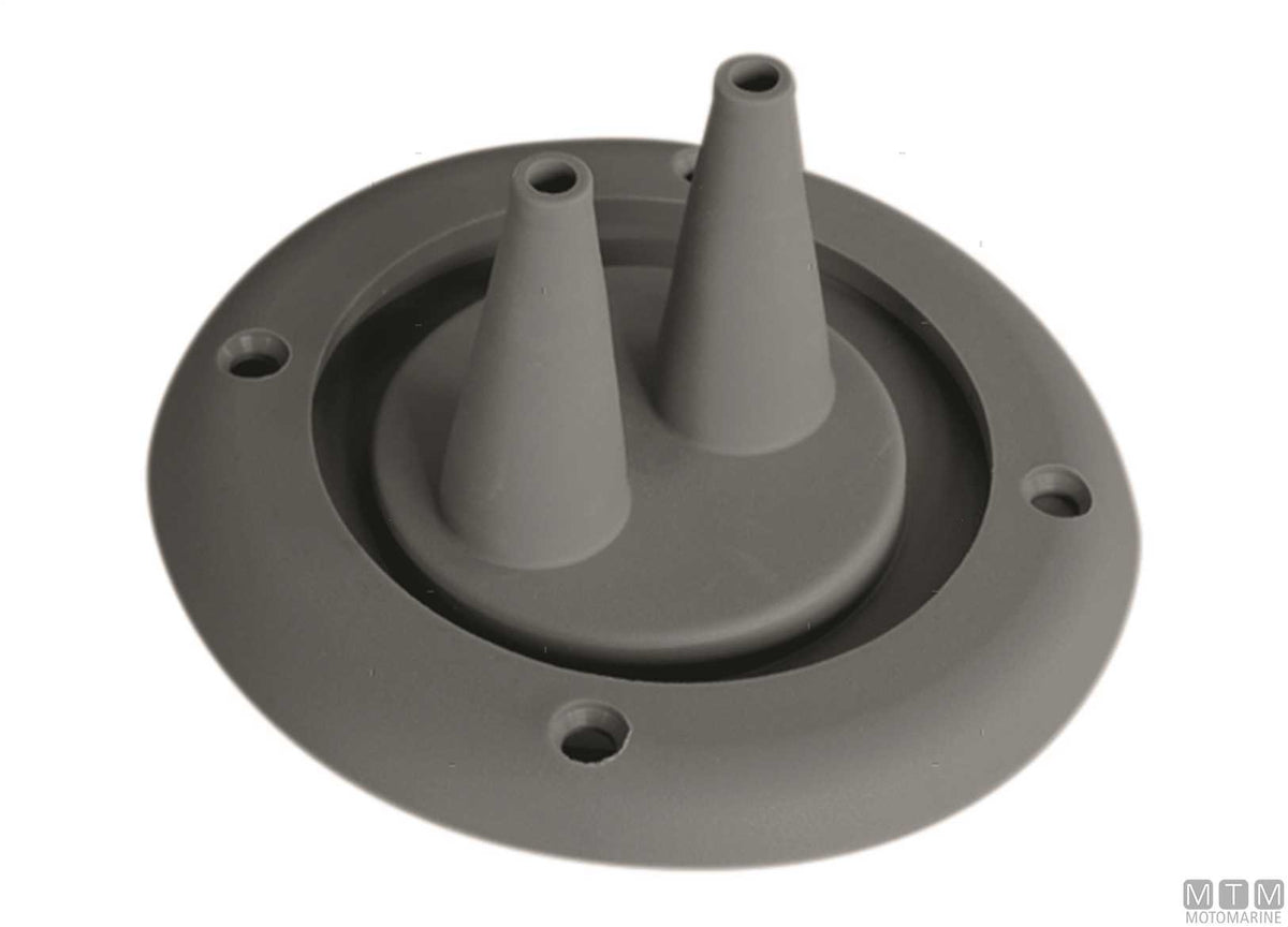 Bulkhead fitting cover M2 black Ø102 mm - original photo Motomarine Srl