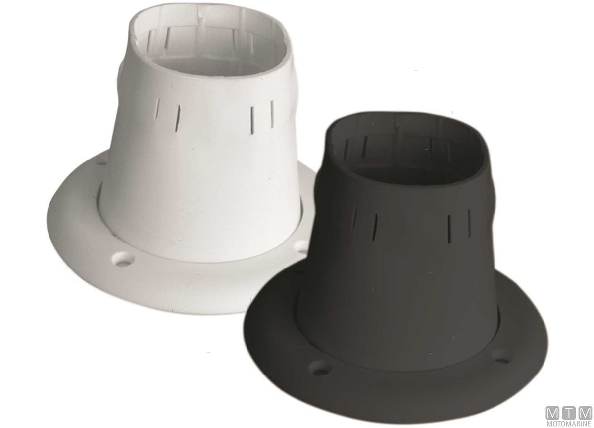 Bulkhead fitting cover clamp white Ø105 mm - original photo Motomarine Srl