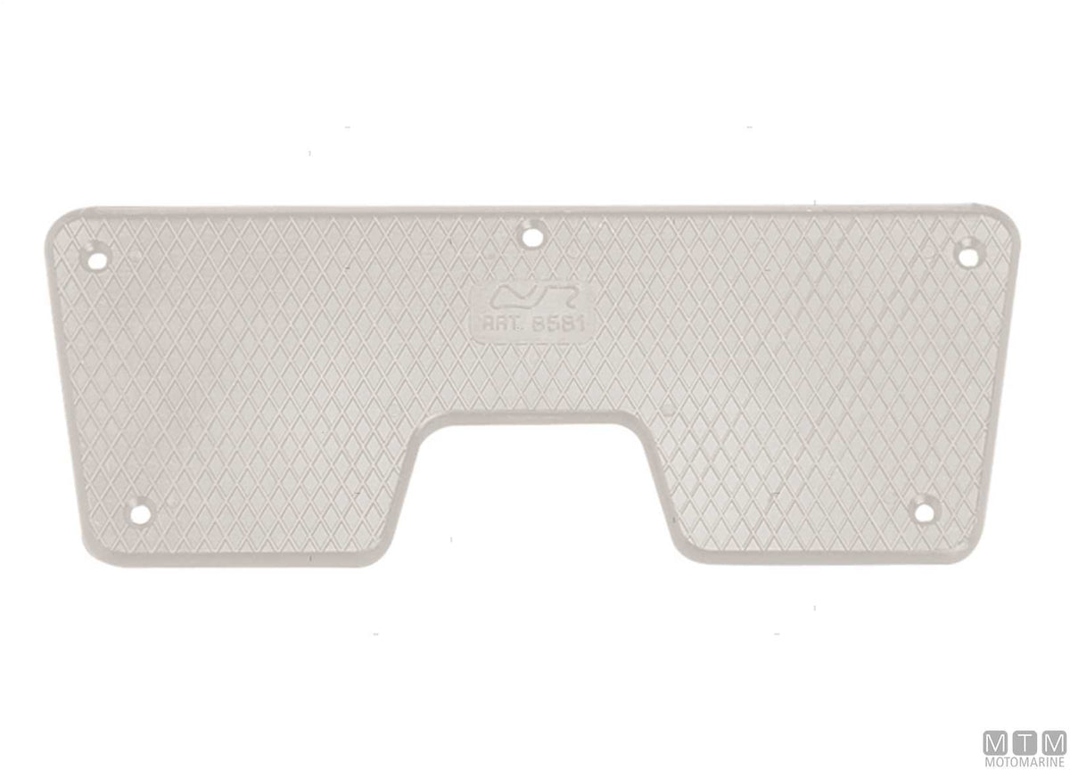 Transom saver plate 230x86 mm in black plastic - original photo Motomarine Srl
