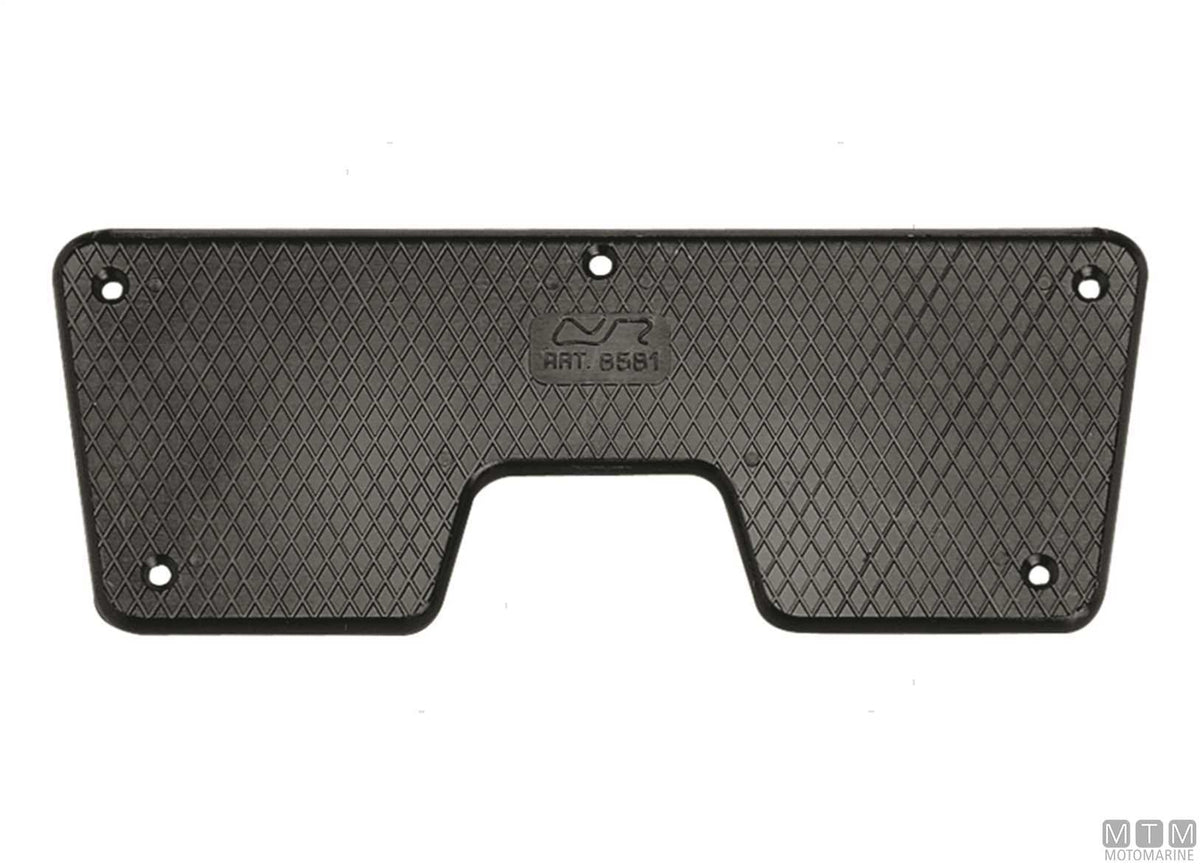 Transom saver plate 270x95 mm in white plastic - original photo Motomarine Srl