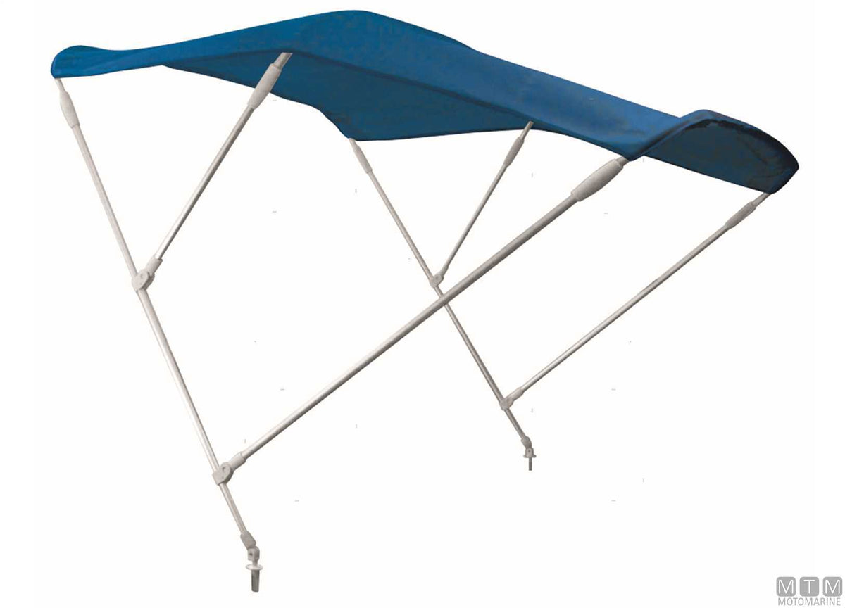 Bimini top 3 bows MTM blue W150 cm H140 cm - original photo Motomarine Srl
