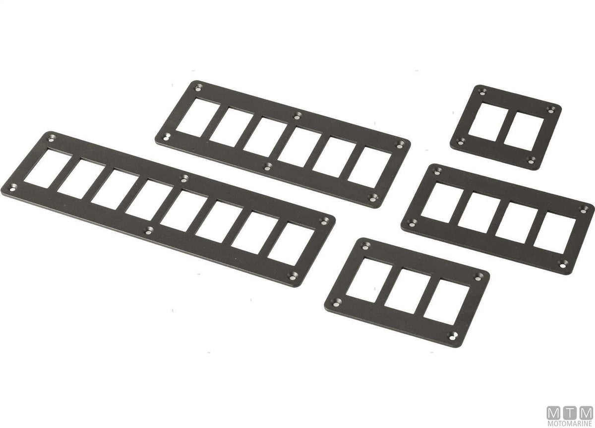 Aluminium frame, 2 positions, for rocker switches - original photo Motomarine Srl