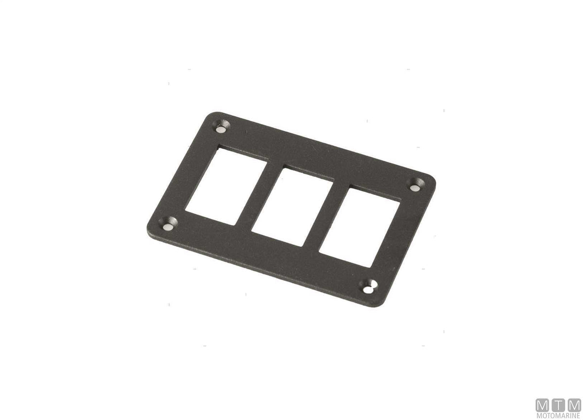 Aluminium frame, 2 positions, for rocker switches - original photo Motomarine Srl