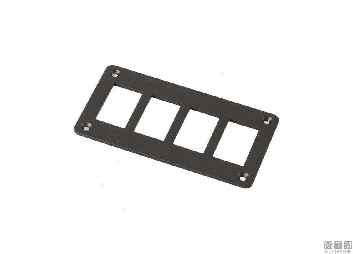 Aluminium frame, 2 positions, for rocker switches - original photo Motomarine Srl
