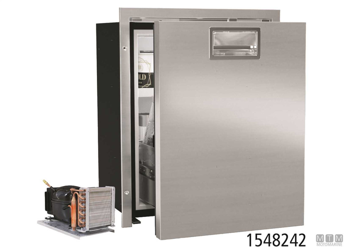 Drawer fridge 75 L VF DW75L stainless steel, external compressor - original photo Motomarine Srl