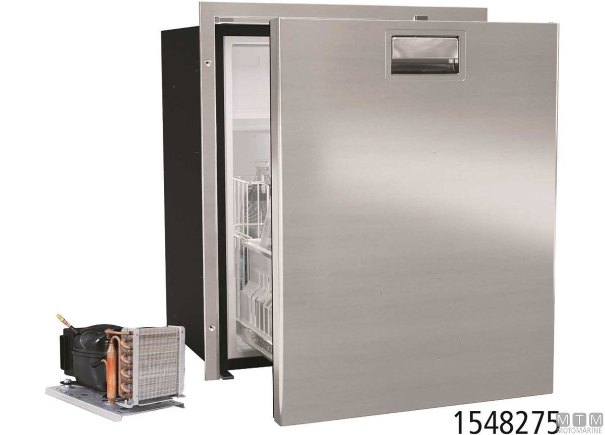 Drawer fridge 75 L VF DW75L stainless steel, external compressor - original photo Motomarine Srl
