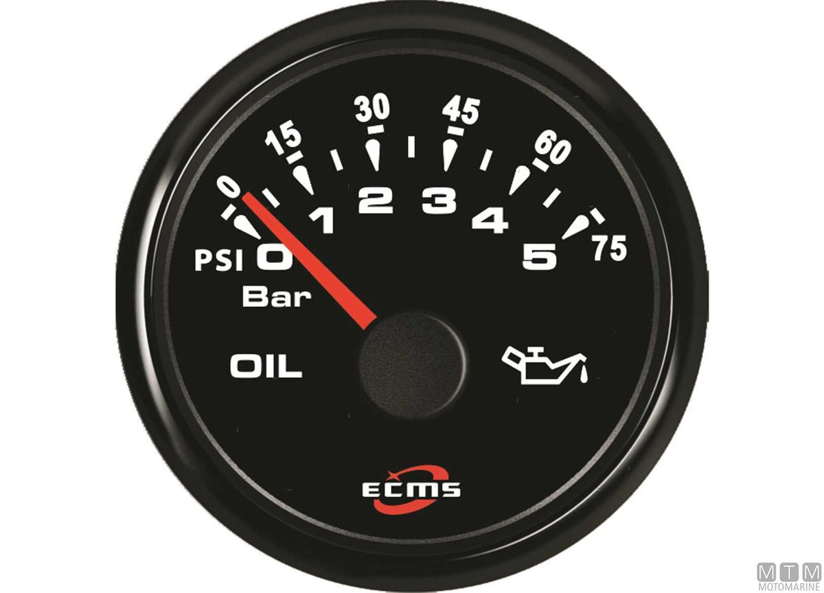 Temperature gauge All Black - original photo Motomarine Srl