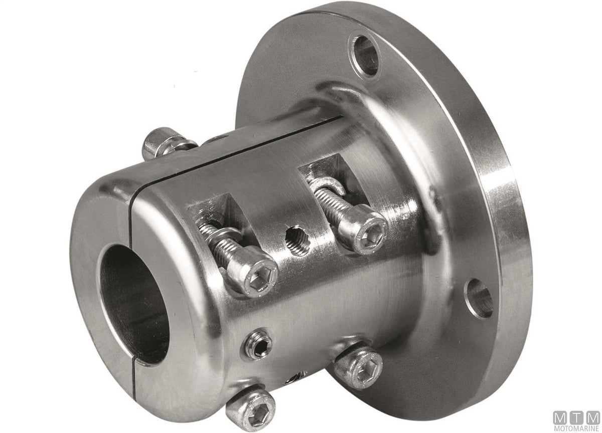 C45 coupling flange for Ø30 mm shaft, D100 mm - original photo Motomarine Srl