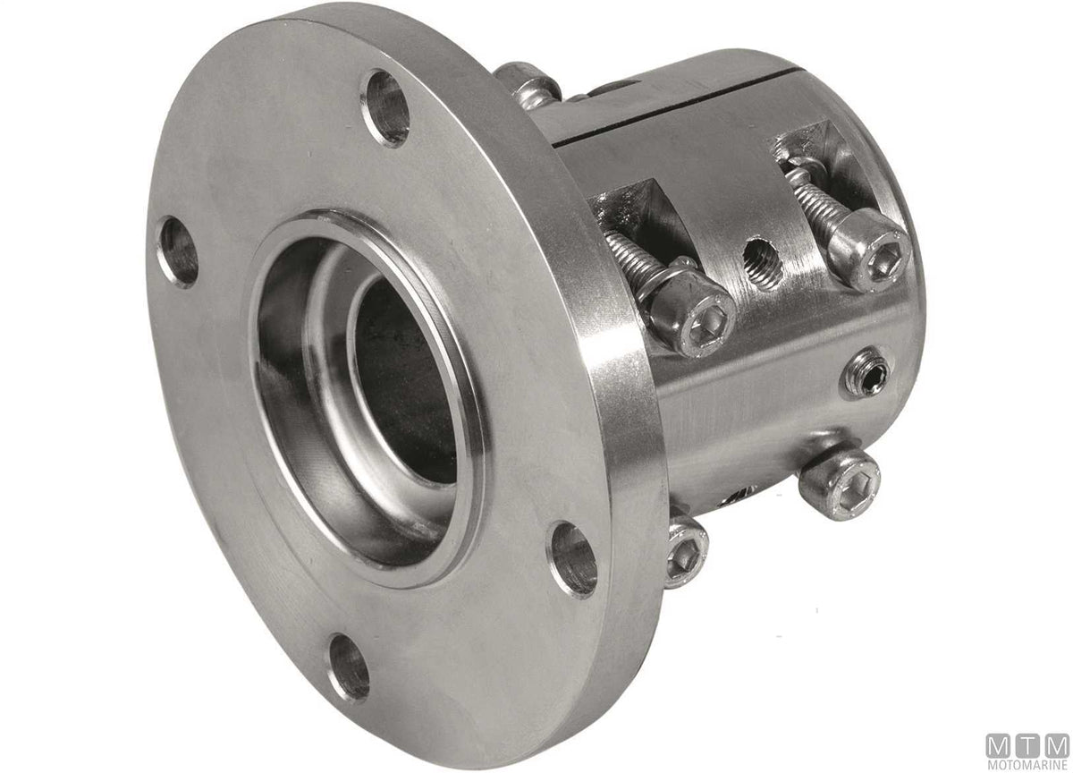 C45 coupling flange for Ø35 mm shaft, D127 mm - original photo Motomarine Srl