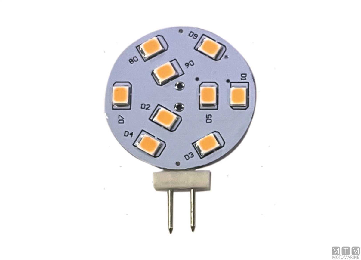 LED bulb G4 10-30V Ø26 mm back pin - original photo Motomarine Srl