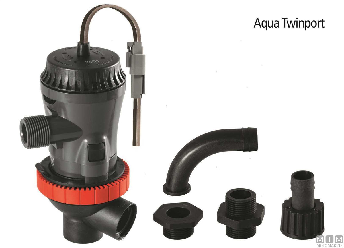 Johnson Aqua O2 Twinport aerator pump 800GPH - original photo Motomarine Srl