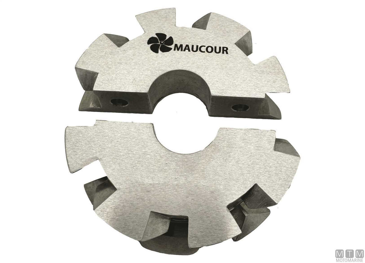 Clamp-On Rope Cutter Ø100 mm for Ø35 mm Shaft Stainless Steel - original photo Motomarine Srl