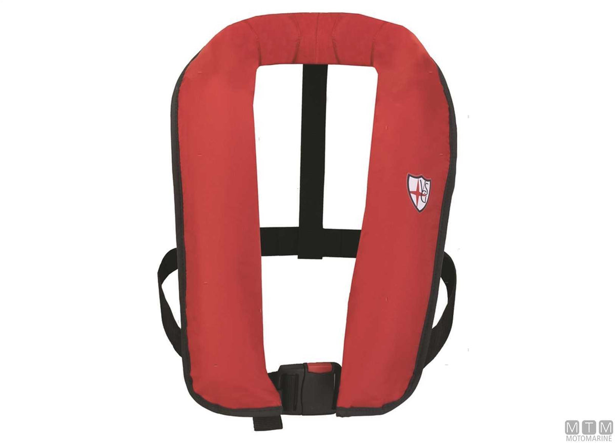 VSG Skipper 150N inflatable life jacket black - original photo Motomarine Srl