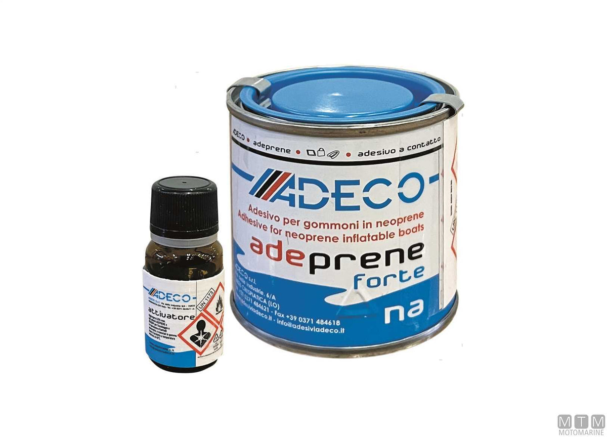 Contact adhesive Adeprene Forte 125 ml with activator 10 ml - original photo Motomarine Srl