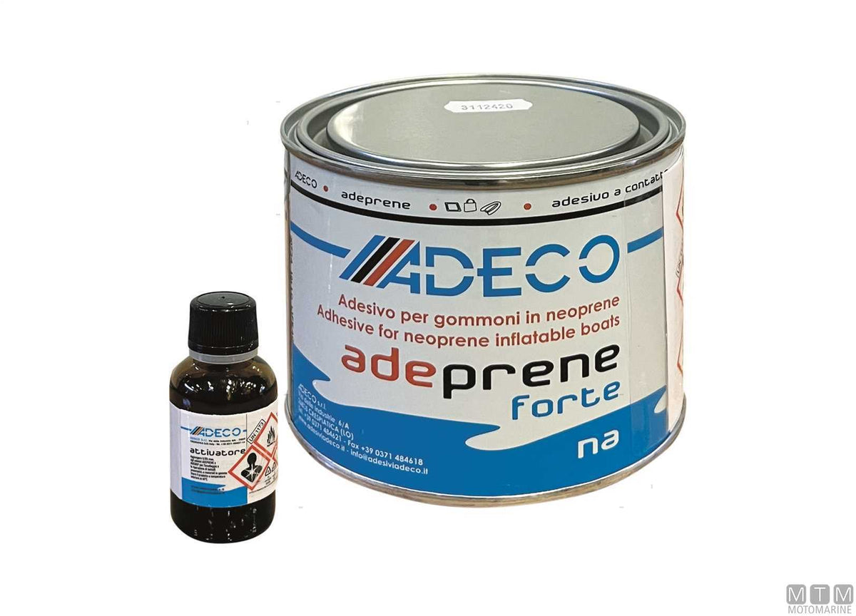 Contact adhesive Adeprene Forte 850 ml with activator 50 ml - original photo Motomarine Srl