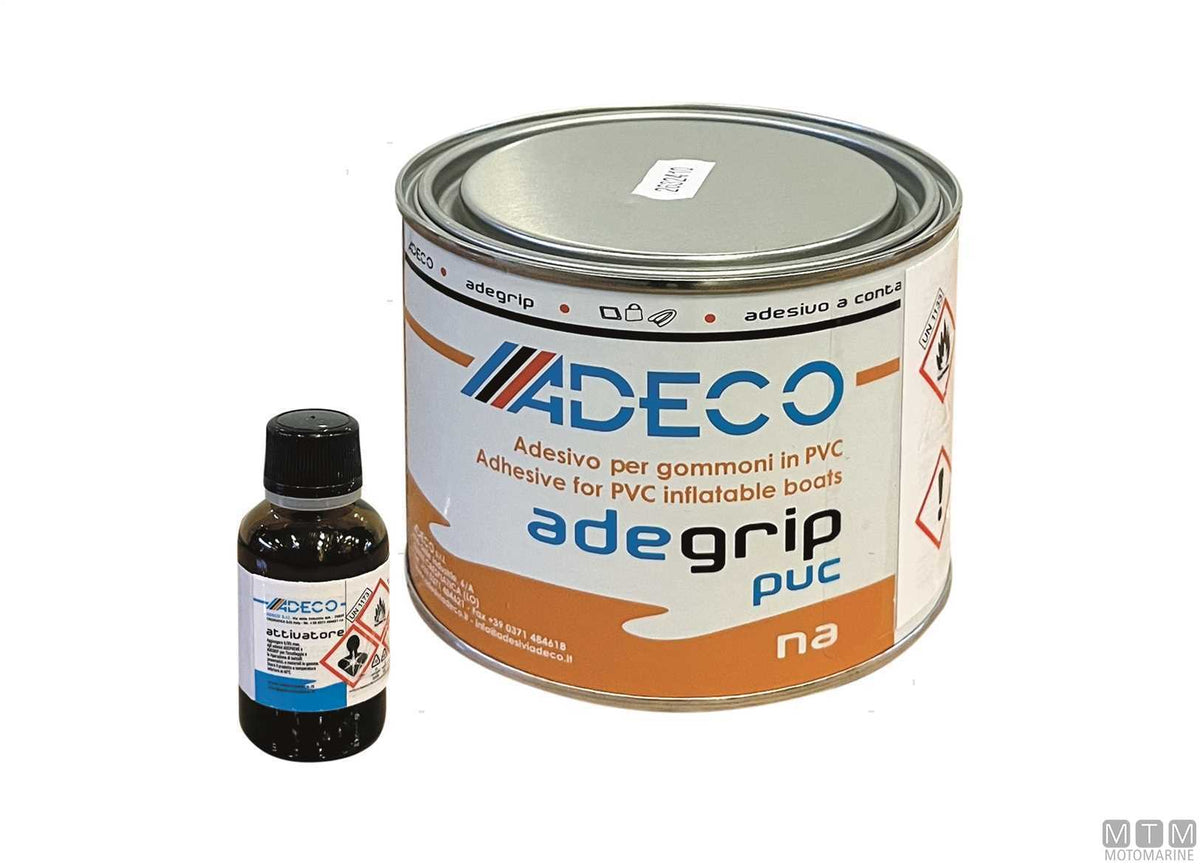 Contact adhesive Adegrip PVC 500 ml with activator 30 ml - original photo Motomarine Srl