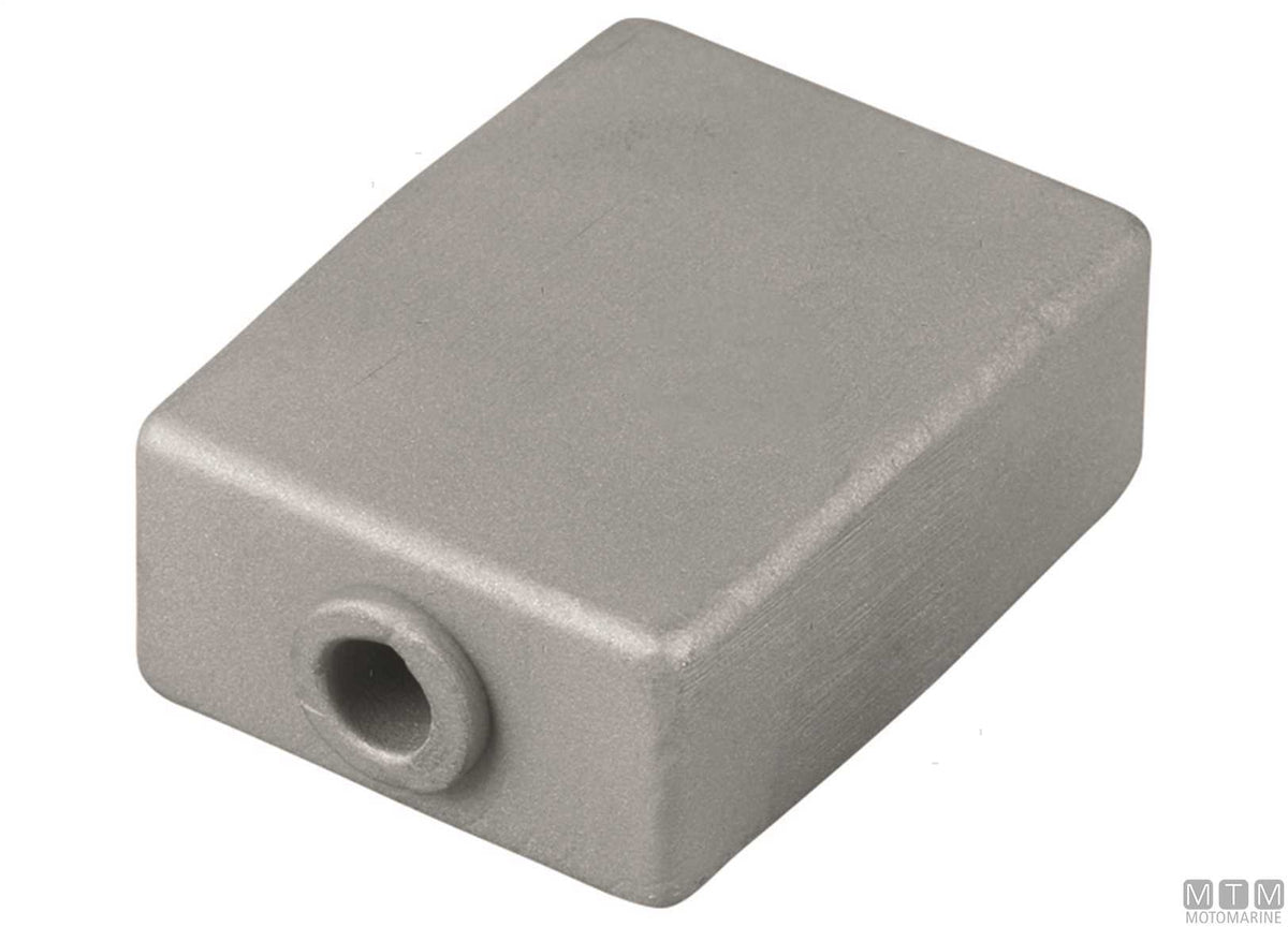 Cube anode for Johnson/Evinrude 3-cylinder, aluminium - original photo Motomarine Srl