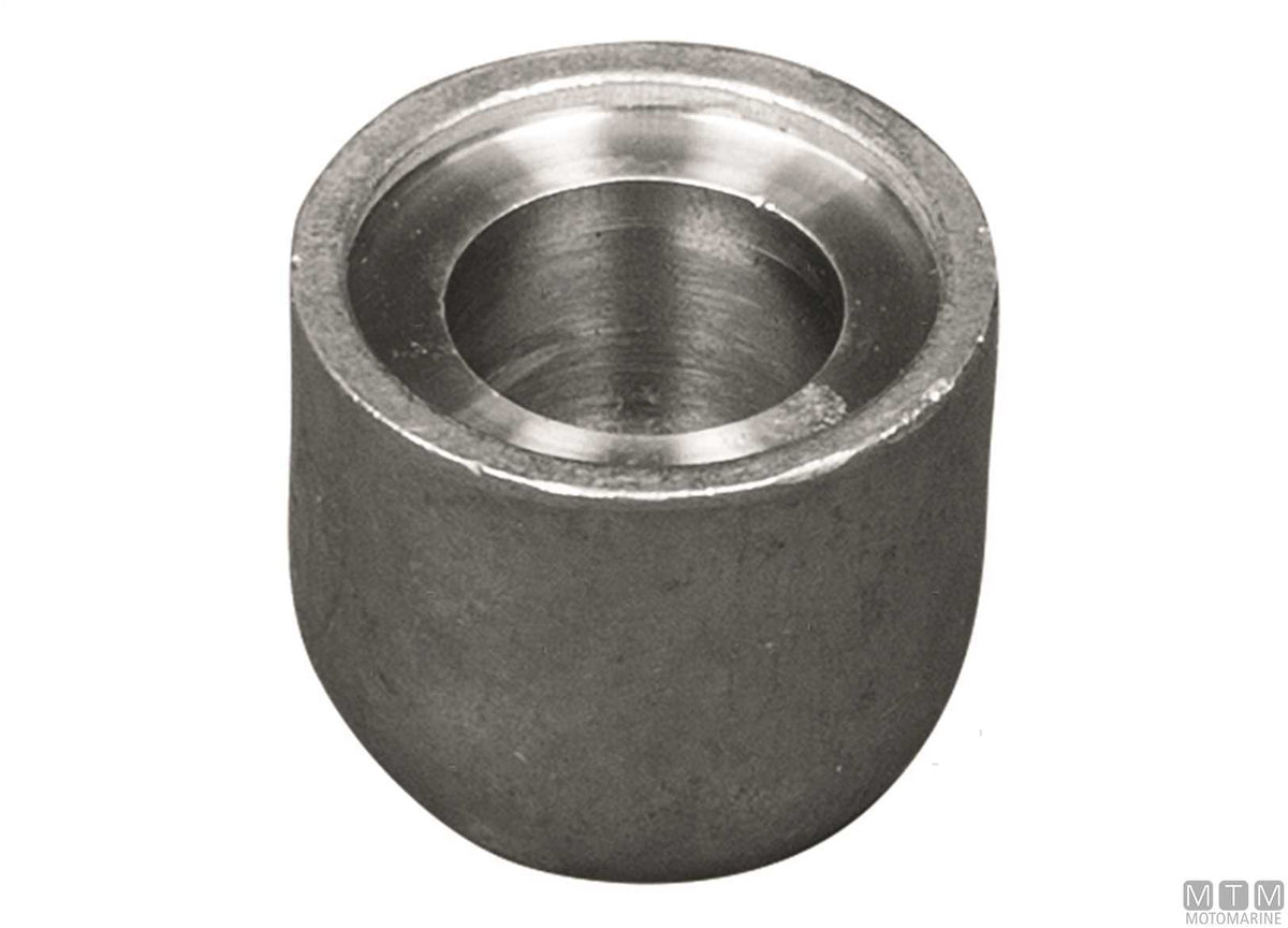 Ogive anode for Max Power bow thruster in zinc - original photo Motomarine Srl
