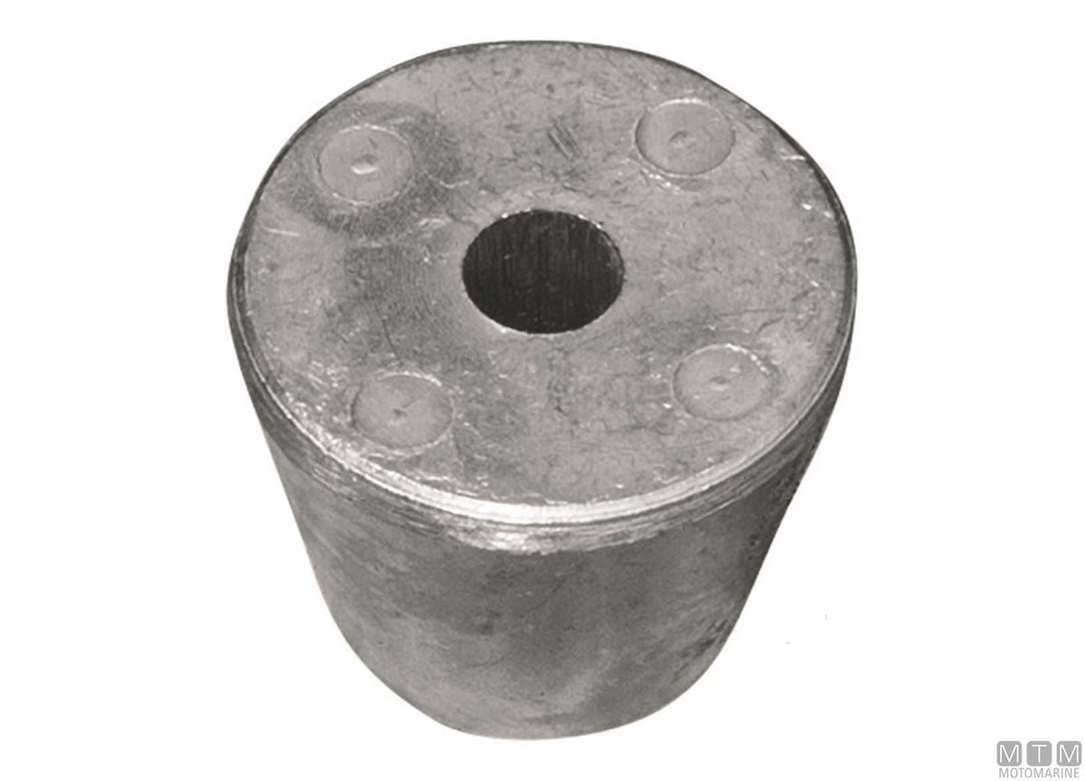 Ogive anode for Sleipner SP30/40 bow thruster in zinc - original photo Motomarine Srl