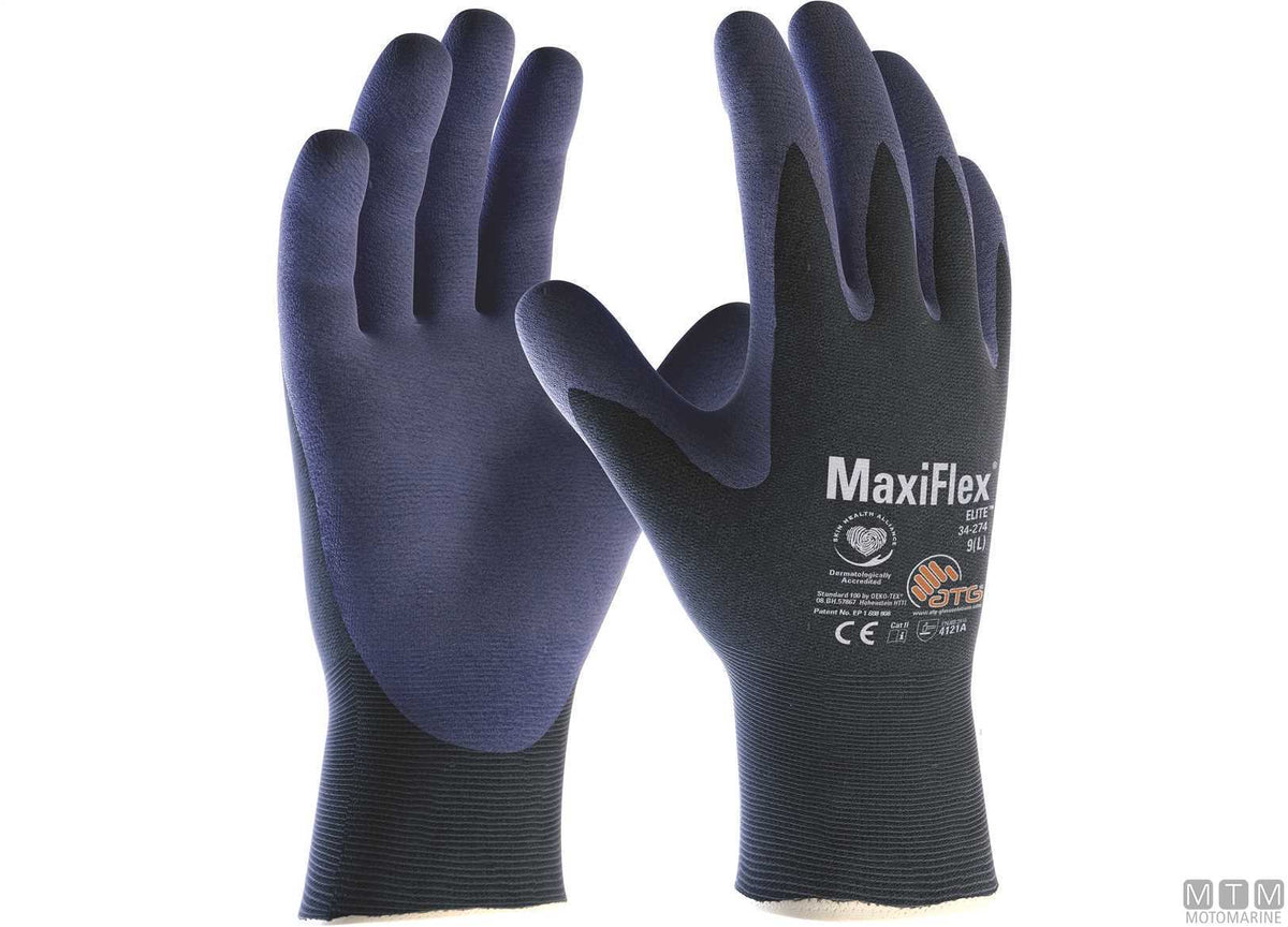 Ultra-light work gloves Maxiflex Elite 9 - original photo Motomarine Srl