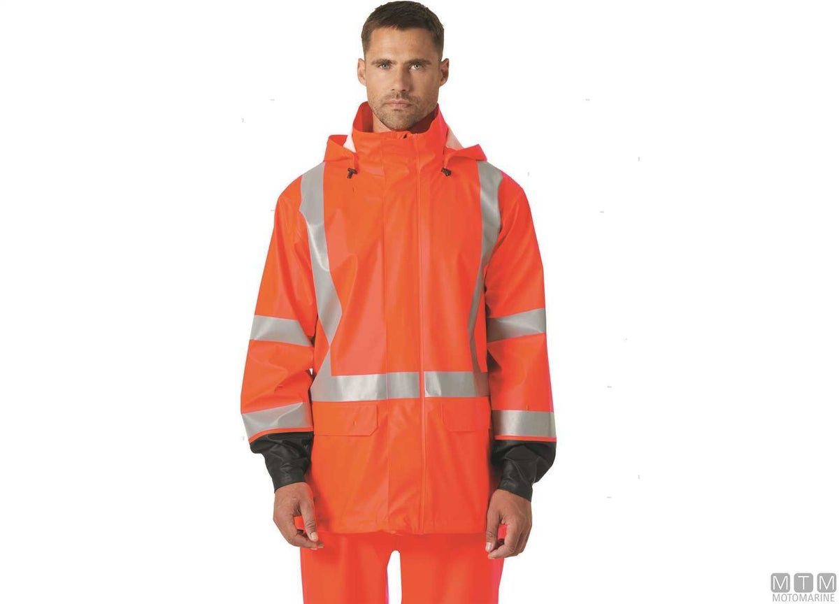 Jacket H/H WW rainwear Addvis 269 Hi-Vis orange M - original photo Motomarine Srl