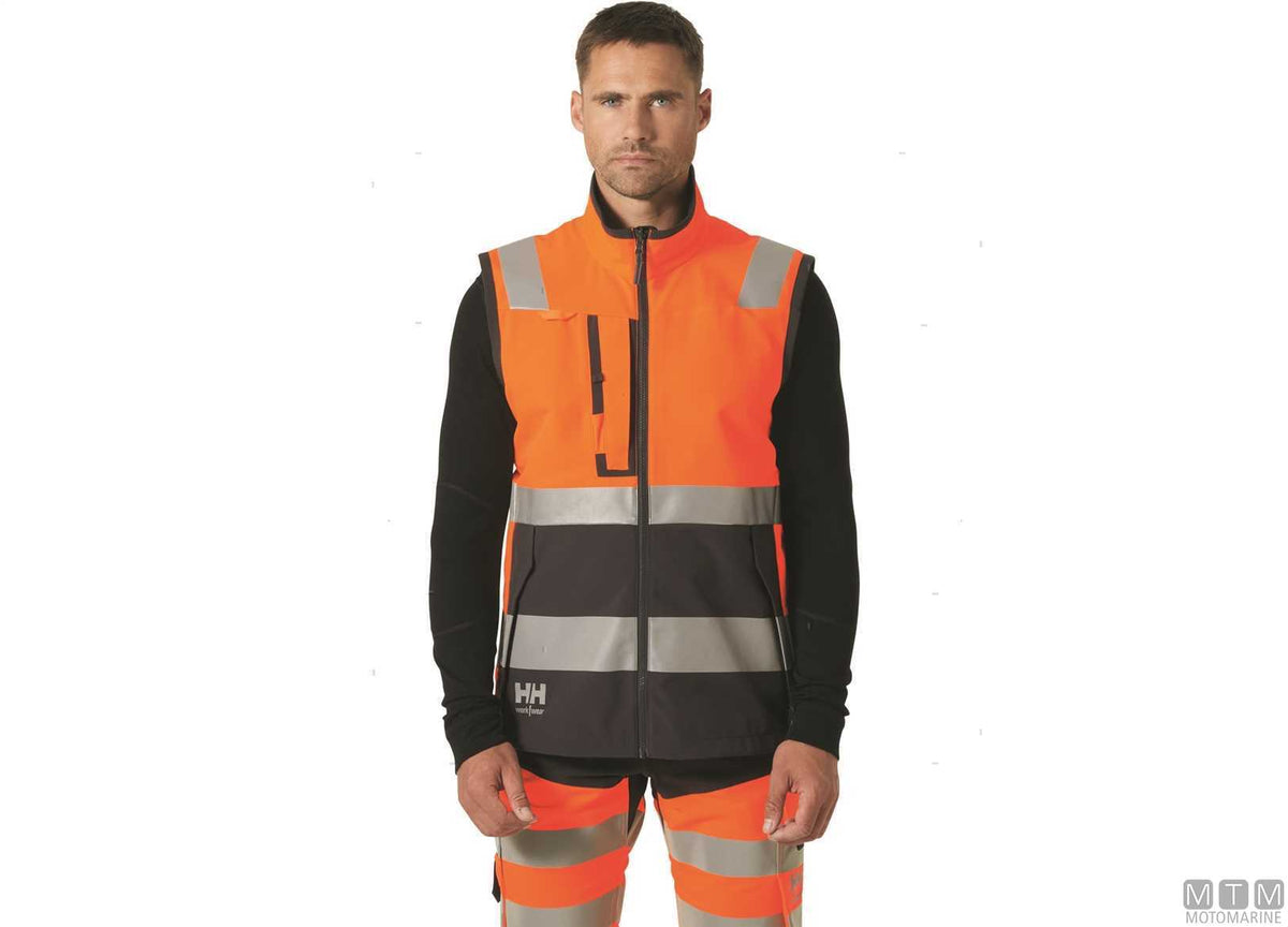 Technical vest H/H WW Alna 4X 269 Hi-Vis orange M - original photo Motomarine Srl
