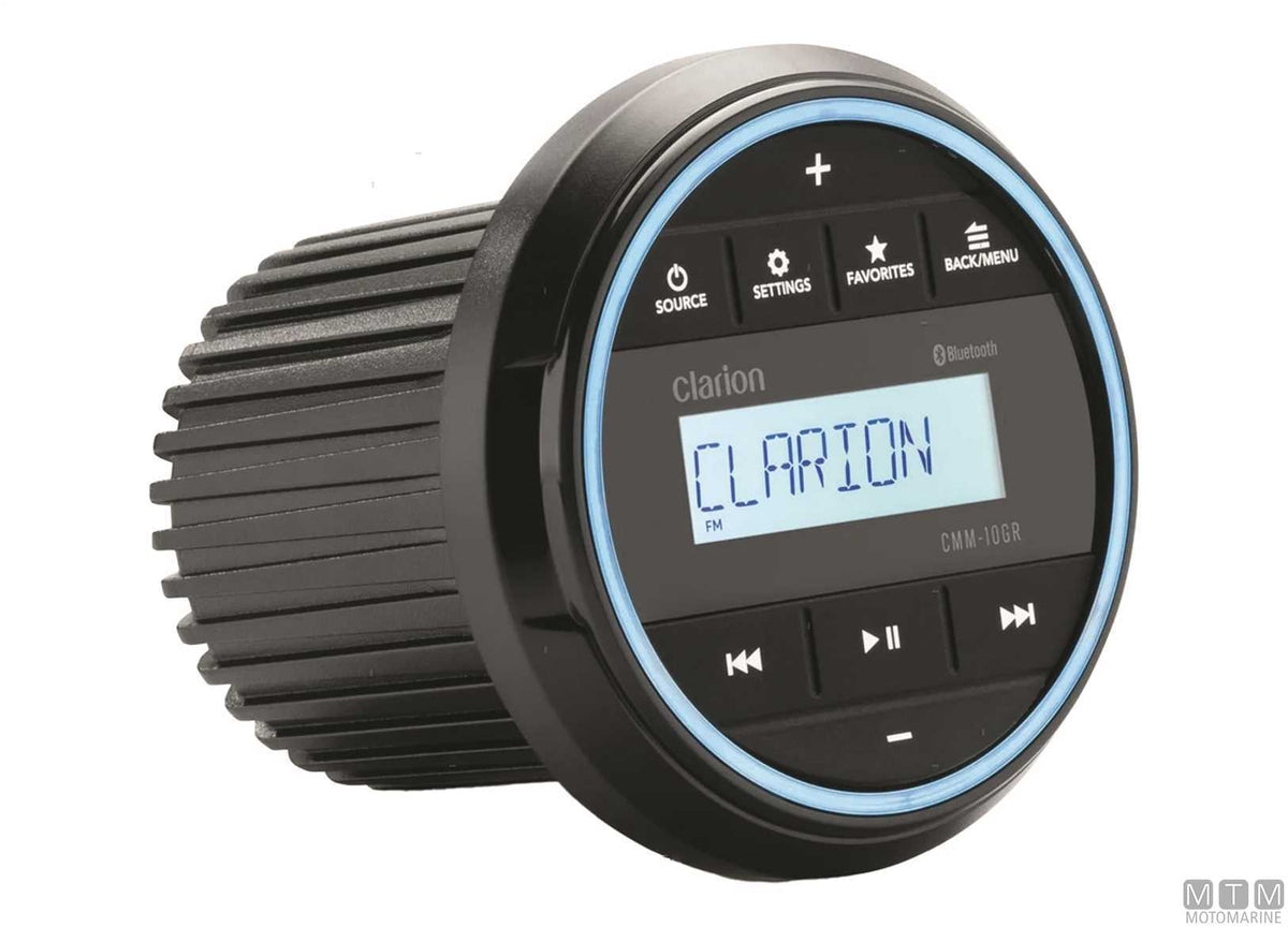 Clarion CMM-10GR marine stereo USB/Bluetooth - original photo Motomarine Srl