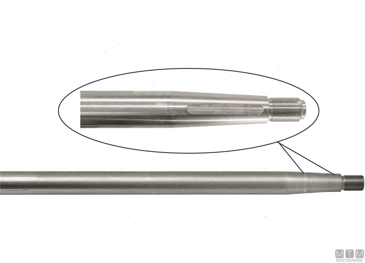 Duplex stainless steel propeller shaft Ø25 mm L150 cm - original photo Motomarine Srl