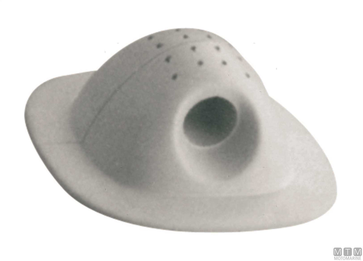 Rubber rope guide plate, grey - original photo Motomarine Srl